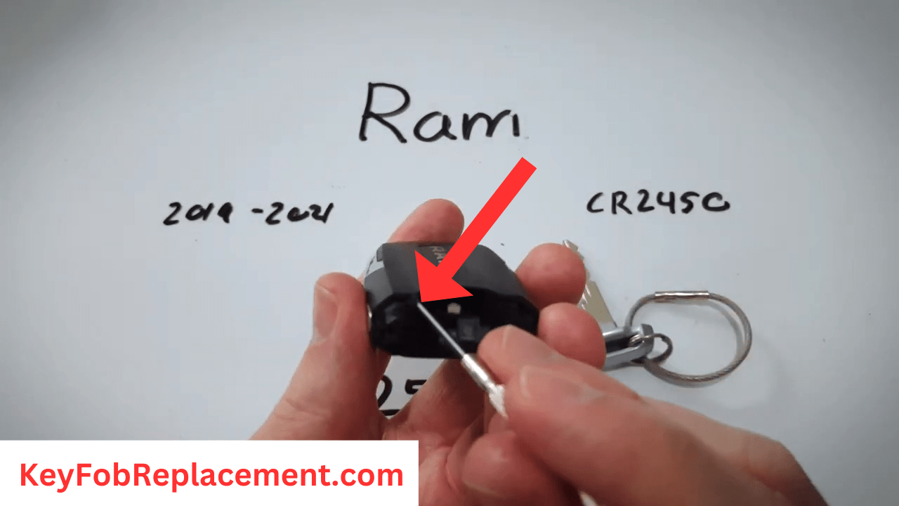Ram 2500 rec Fob Separate key fob halves with screwdriver
