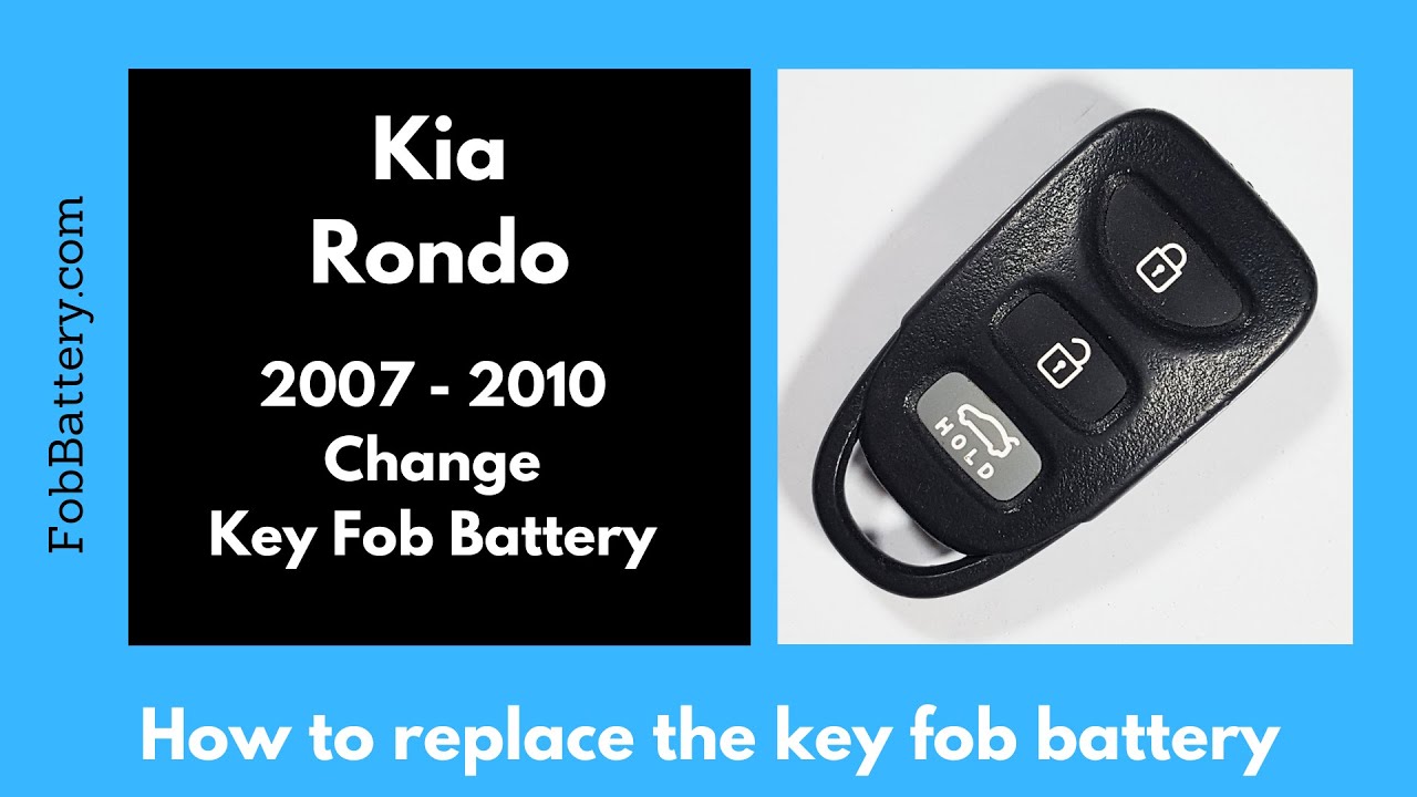 How to Replace the Battery in a Kia Rondo Key Fob (2007 - 2010)