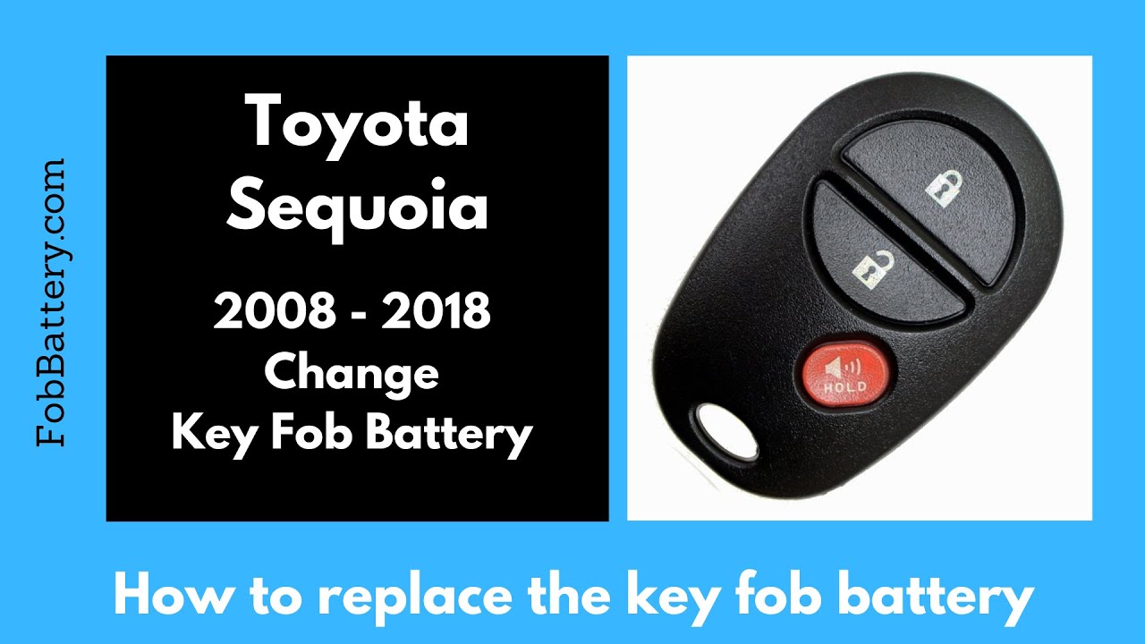 How to Replace the Battery in Your Toyota Sequoia Key Fob (2008 – 2018)