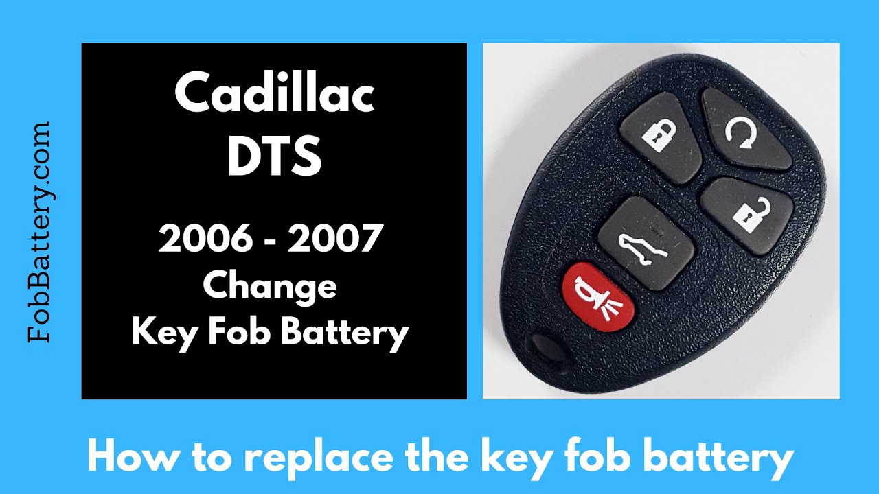 How to Replace the Battery in a Cadillac DTS Key Fob (2006 - 2007)
