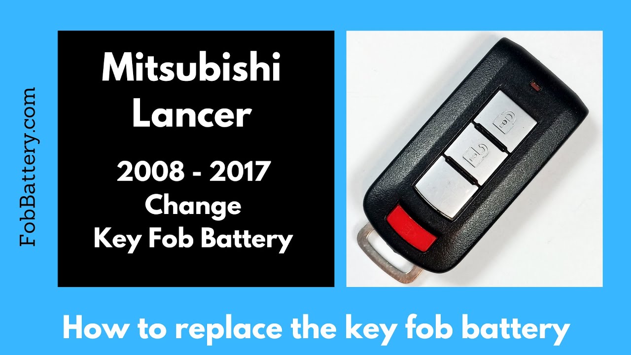 Mitsubishi Lancer Key Fob Battery Replacement (2008 - 2017)