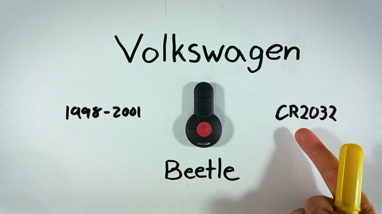Volkswagen Beetle Key Fob Battery Replacement Guide (1998 - 2001)