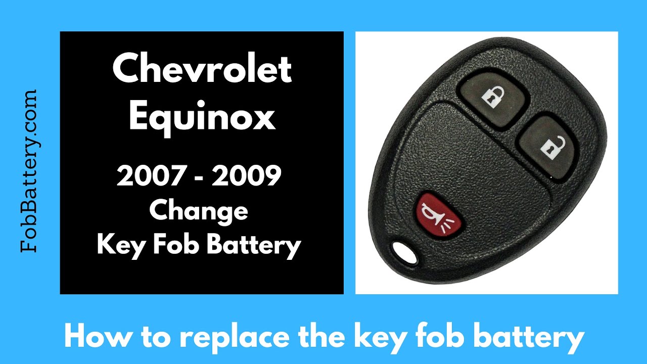 Chevrolet Equinox Key Fob Battery Replacement Guide