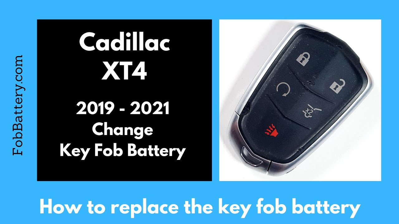 How to Replace the Battery in a Cadillac XT4 Key Fob (2007-2013)