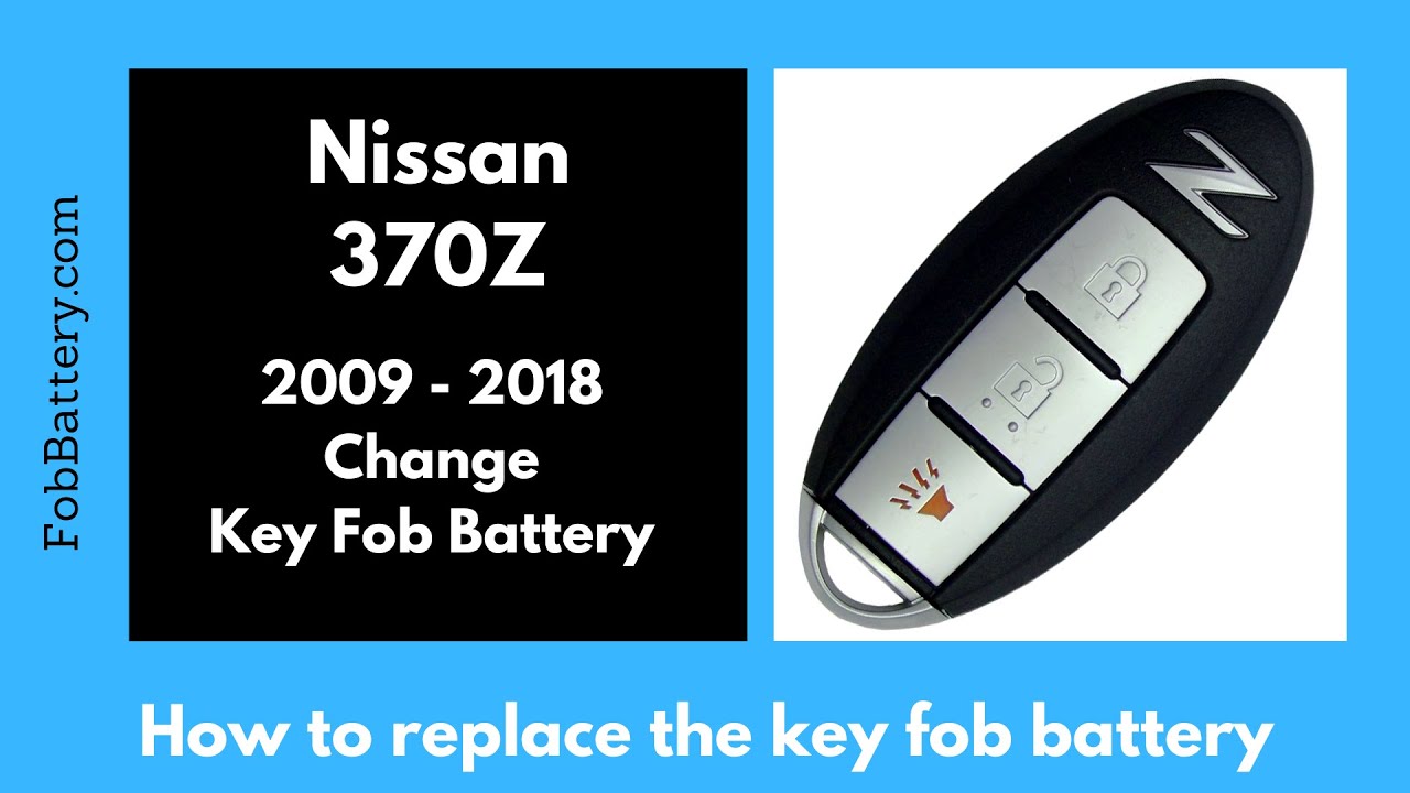 Nissan 370Z Key Fob Battery Replacement (2009 – 2018)