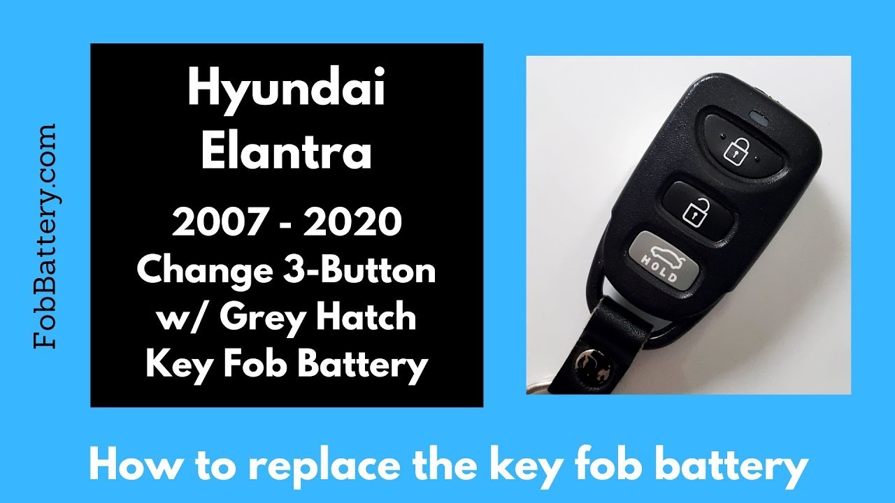 How to Replace the Battery in a Hyundai Elantra Key Fob (2007-2020)