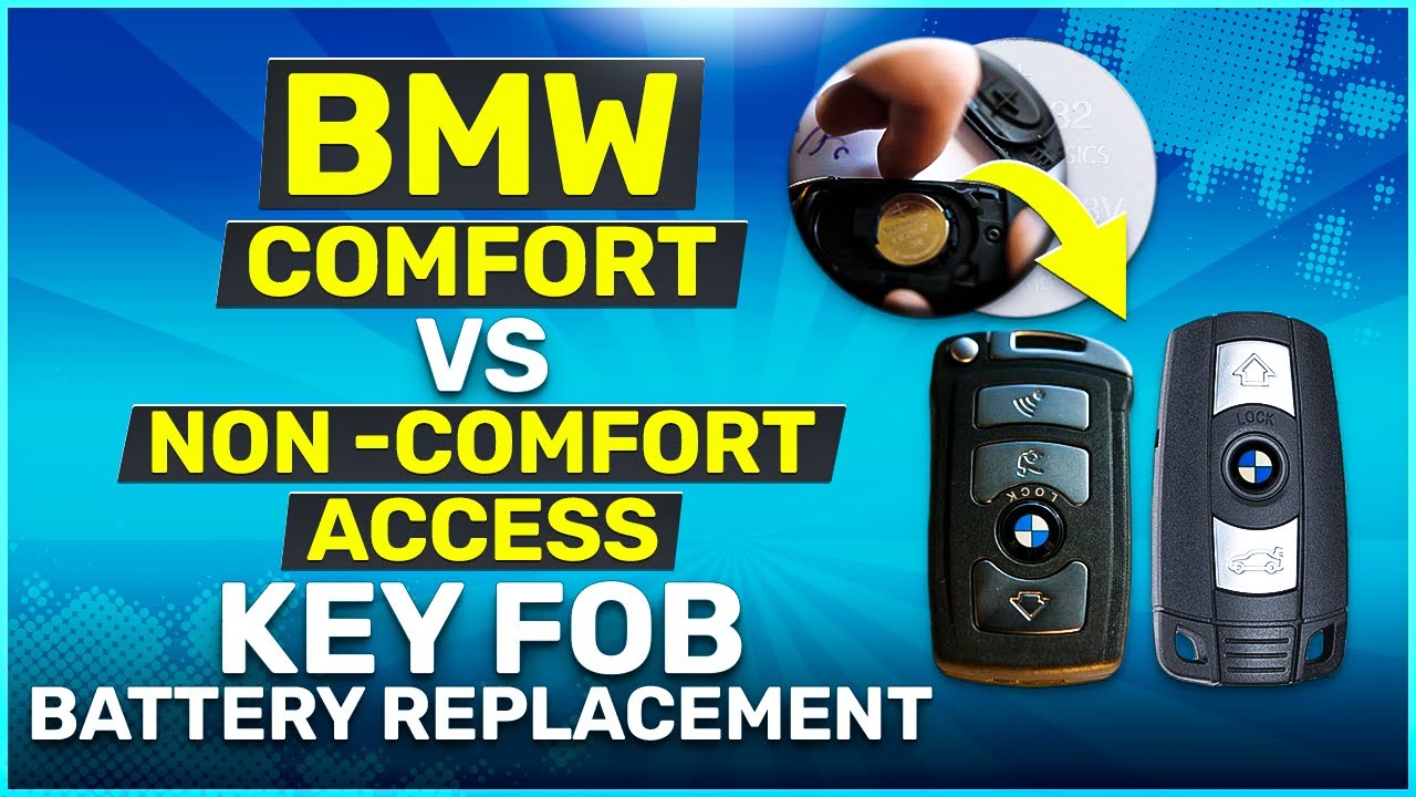 Changing the Battery in BMW Comfort Access vs Non-Comfort Access Key Fob Remotes