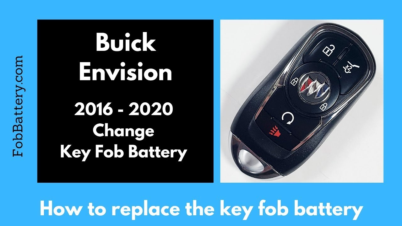 How to Replace the Battery in Your Buick Envision Key Fob (2016 - 2020)