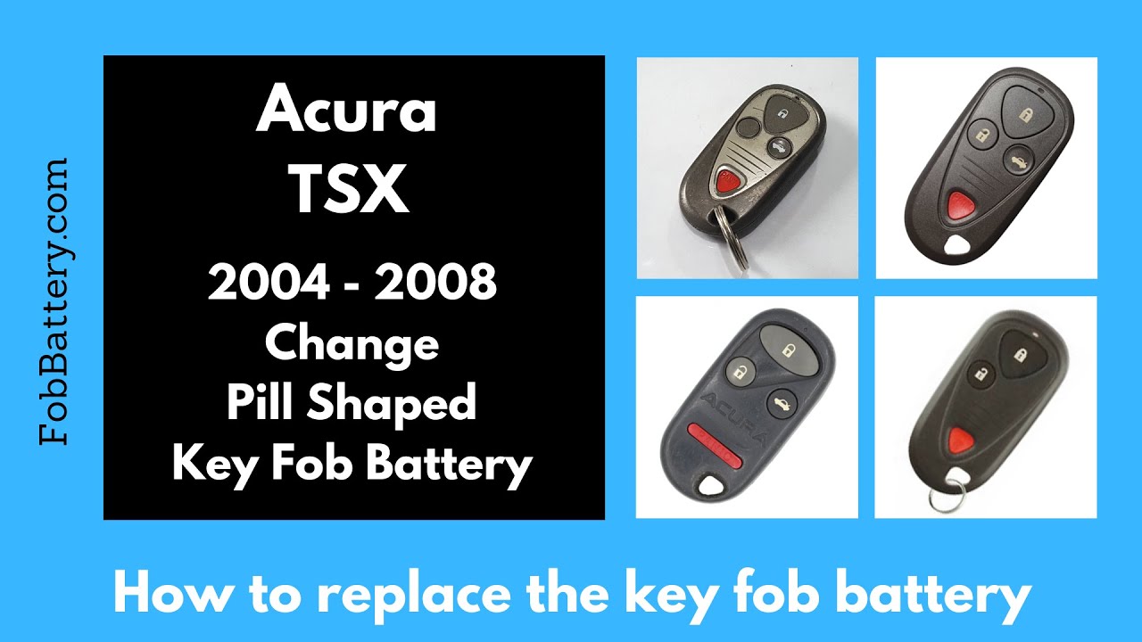 Acura TSX Key Fob Battery Replacement (2004 - 2008)