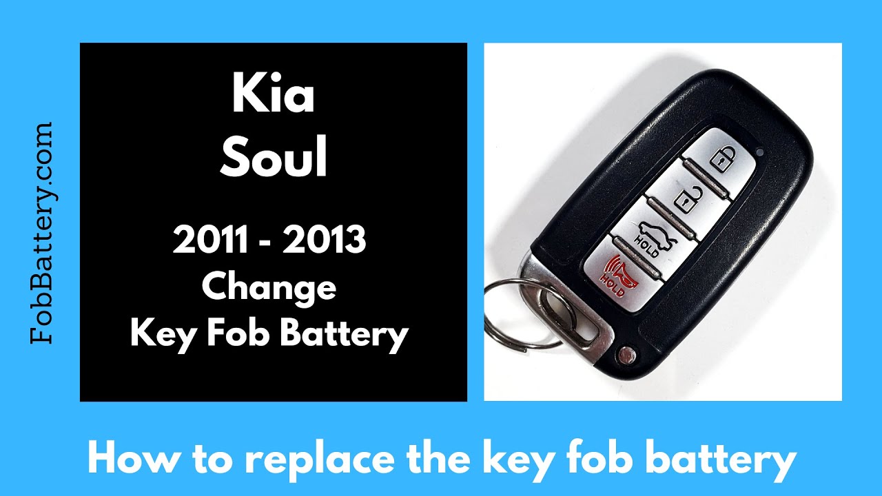 Kia Soul Key Fob Battery Replacement (2011 – 2013)