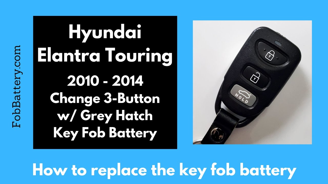 How to Replace the Battery in a Hyundai Elantra Touring Key Fob (2010 - 2014)