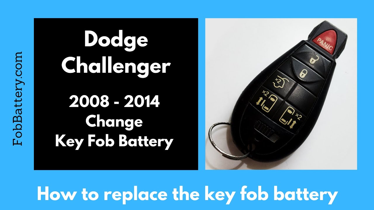 How to Replace the Battery in a Dodge Challenger Key Fob (2008-2014)