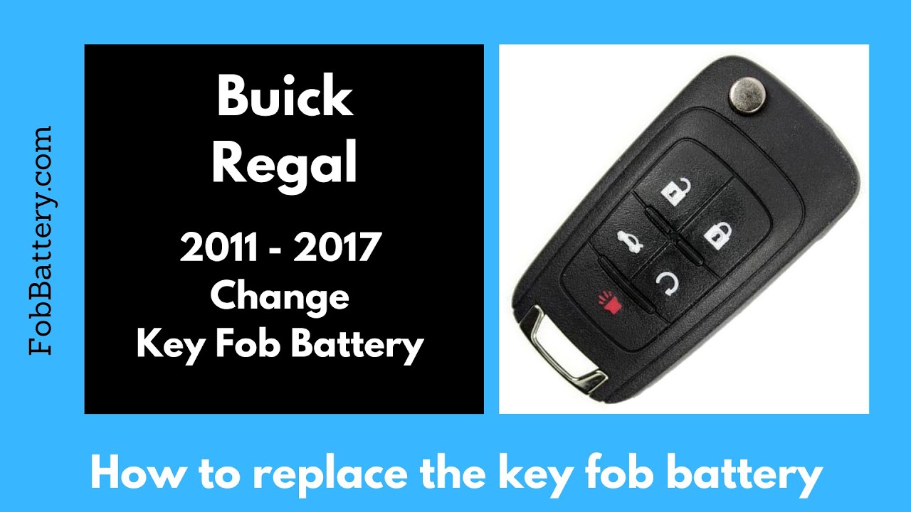 How to Replace the Battery in Your Buick Regal Key Fob (2011-2017)