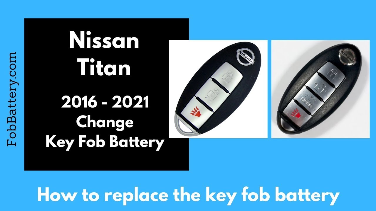 Nissan Titan Key Fob Battery Replacement (2016 – 2022)
