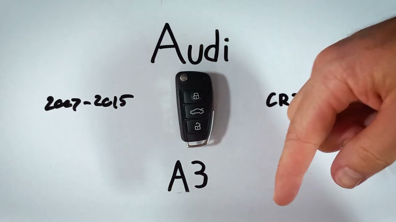 audi car key battery replacement a3