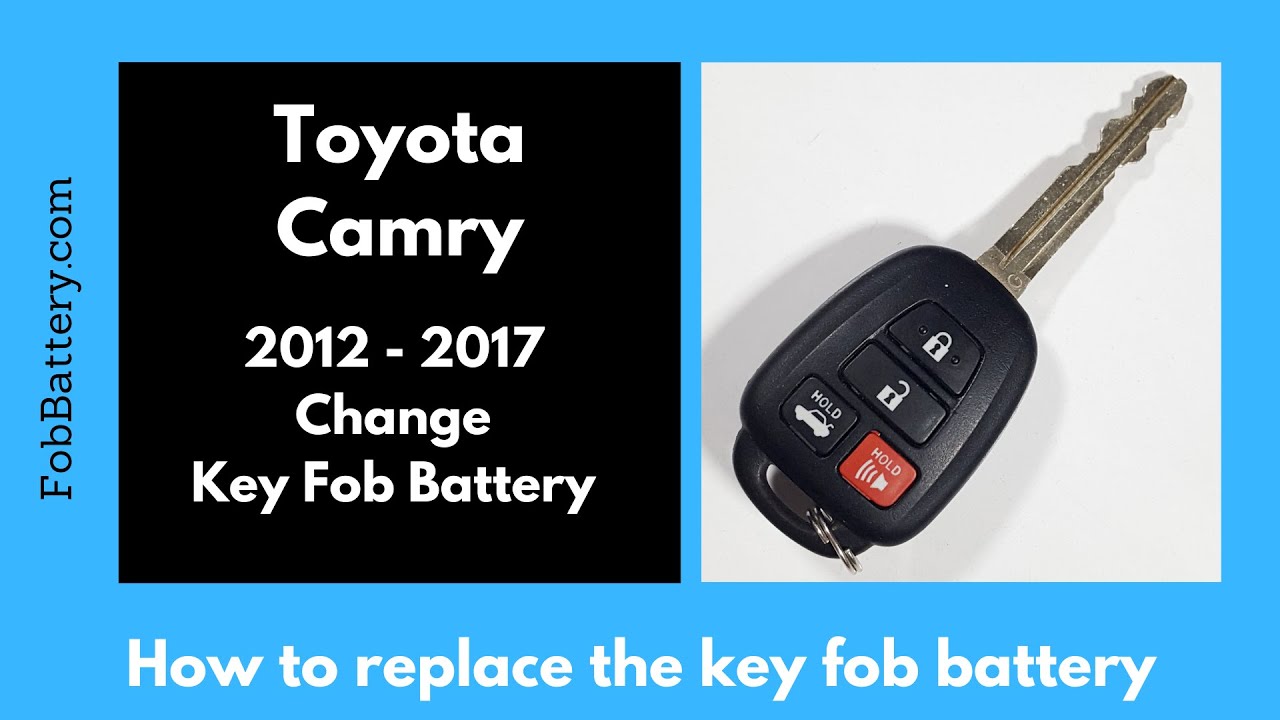 Toyota Camry Key Fob Battery Replacement (2012 – 2017)