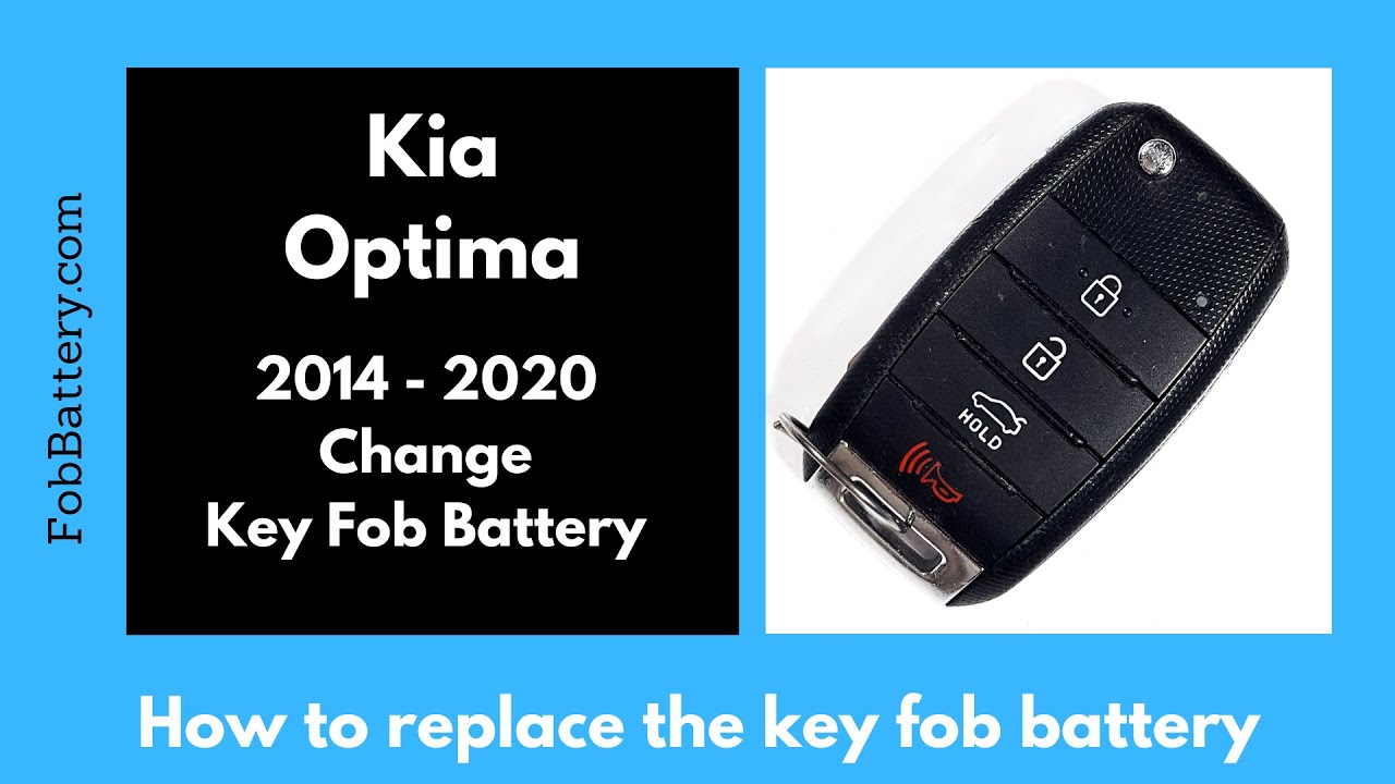 Kia Optima Key Fob Battery Replacement (2014 – 2020)