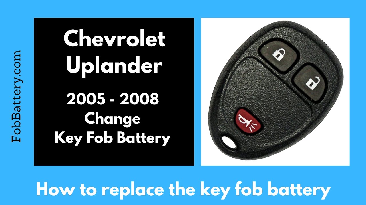 How To Replace The Battery In A Chevrolet Uplander Key Fob (2005-2008)