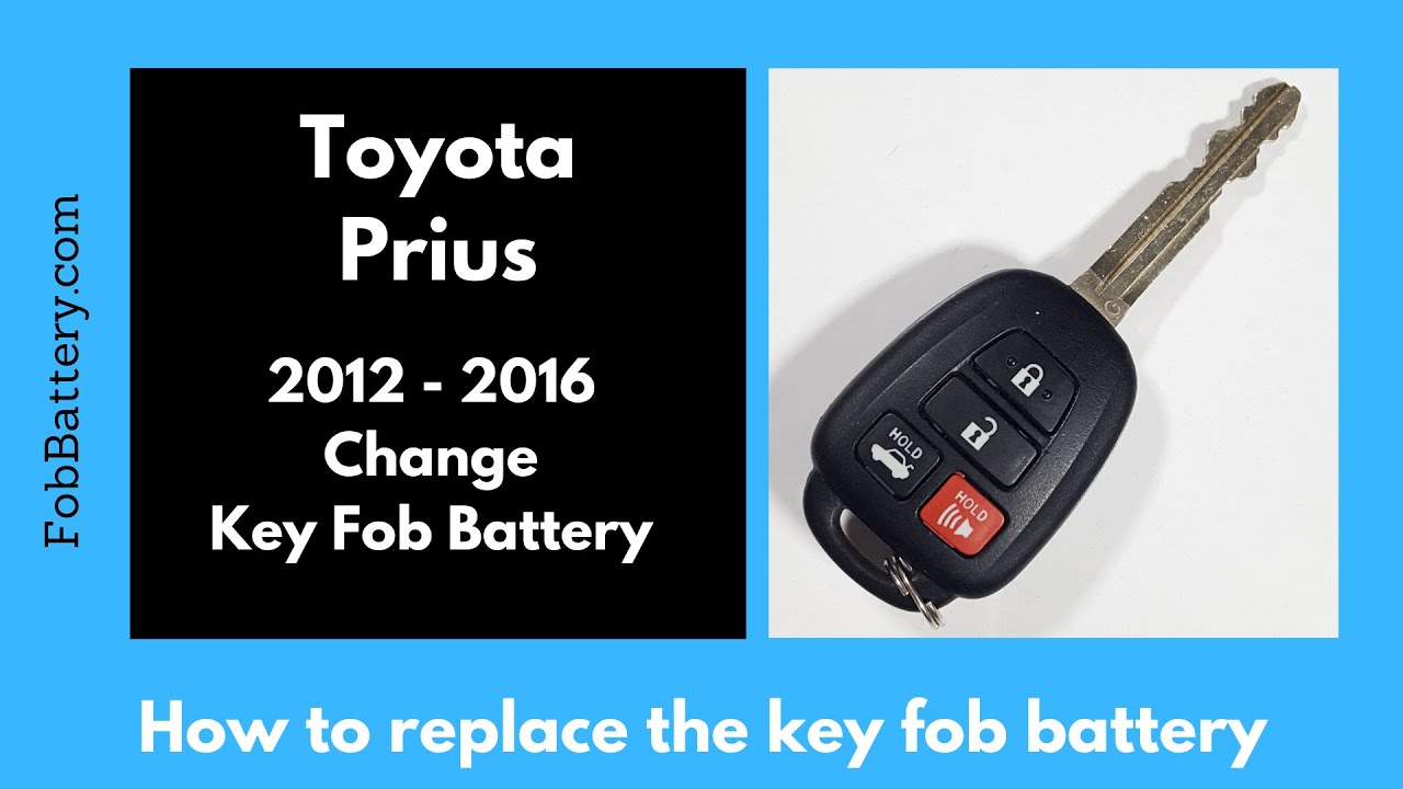 How to Replace the Battery in a Toyota Prius Key Fob (2012 - 2016)