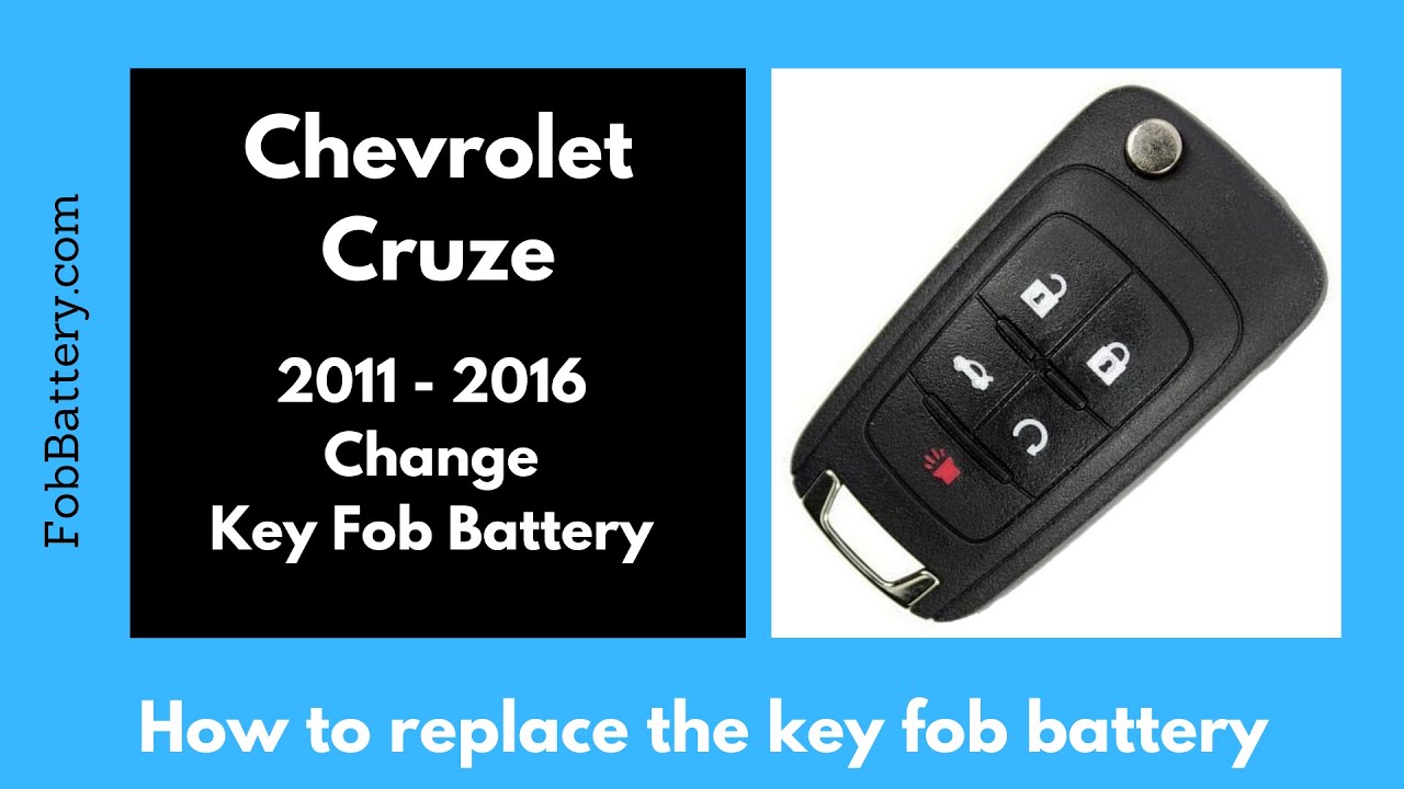 Chevrolet Cruze Key Fob Battery Replacement (2011 – 2016)