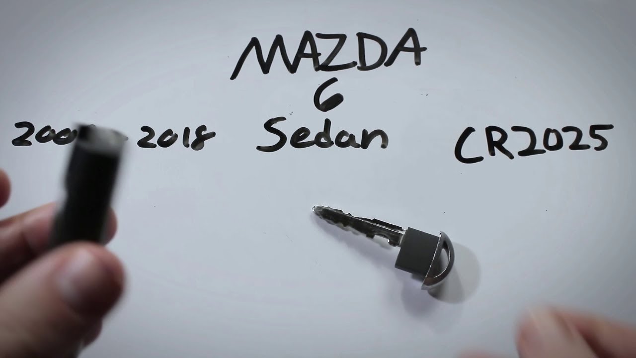 Mazda 6 Sedan Smart Key Fob Battery Replacement Guide (2009 - 2018)