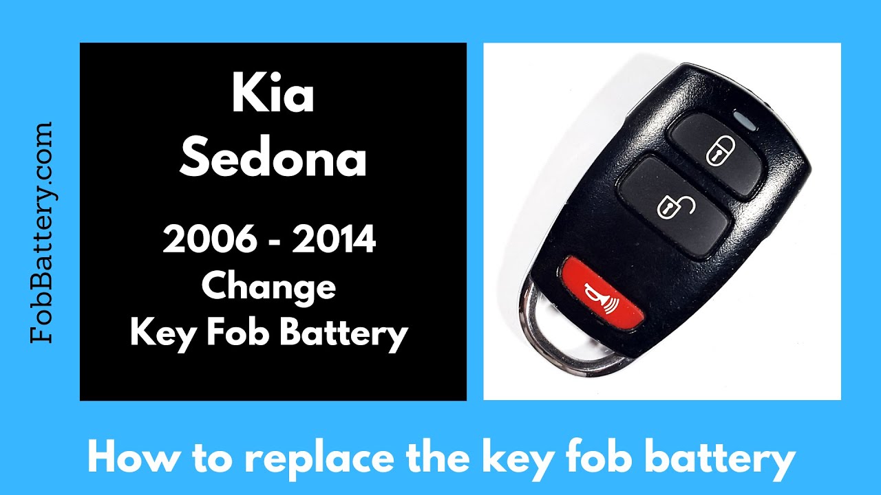Kia Sedona Key Fob Battery Replacement (2006 - 2014)