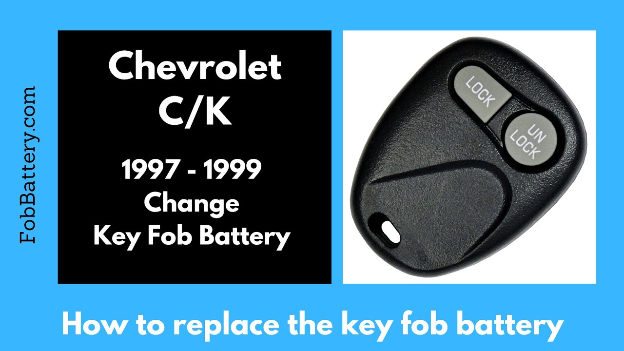 Chevrolet C/K Key Fob Battery Replacement (1997 – 1999)