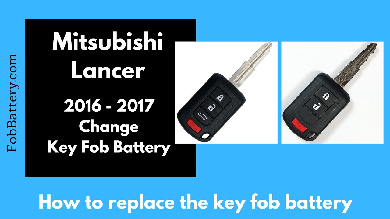 Mitsubishi Lancer Key Fob Battery Replacement (2016 - 2017)