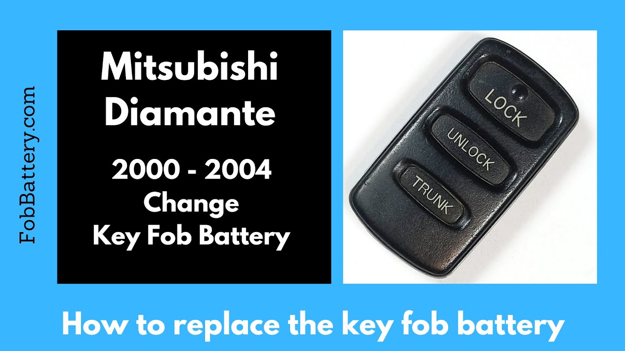 Mitsubishi Diamante Key Fob Battery Replacement (2000 - 2004)