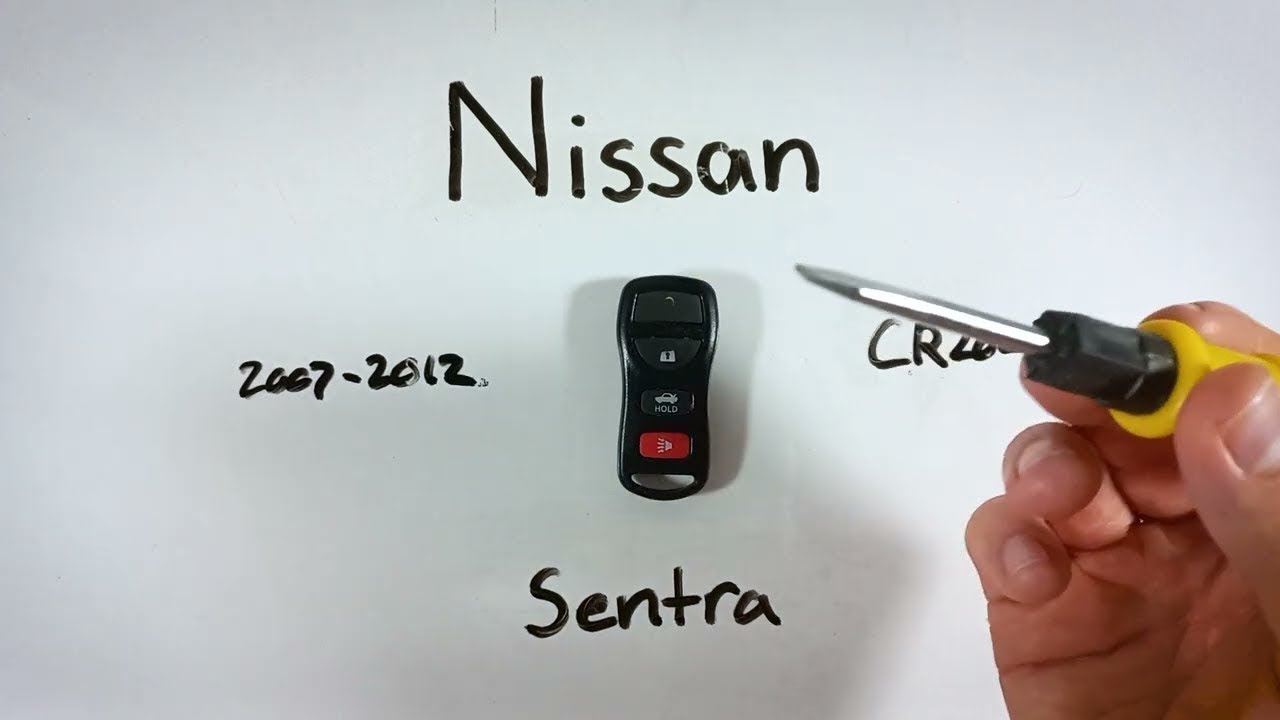 Nissan Sentra Key Fob Battery Replacement Guide (2007 – 2012)
