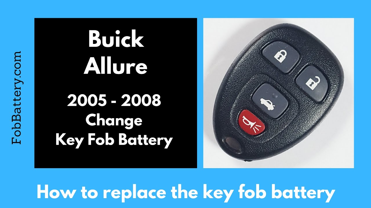 How to Replace the Battery in a Buick Allure Key Fob (2005-2008)