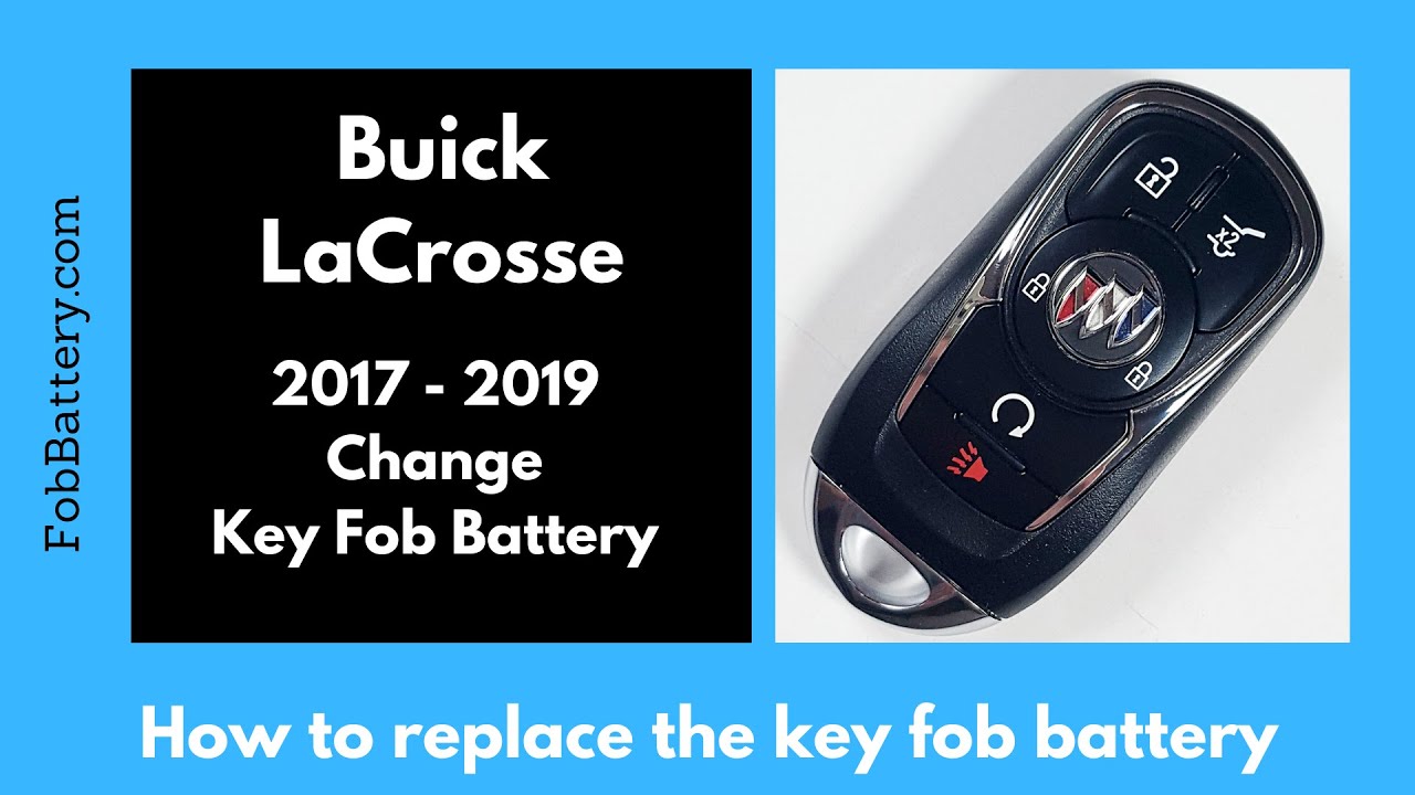 How to Replace the Battery in a Buick LaCrosse Key Fob (2017 - 2019)
