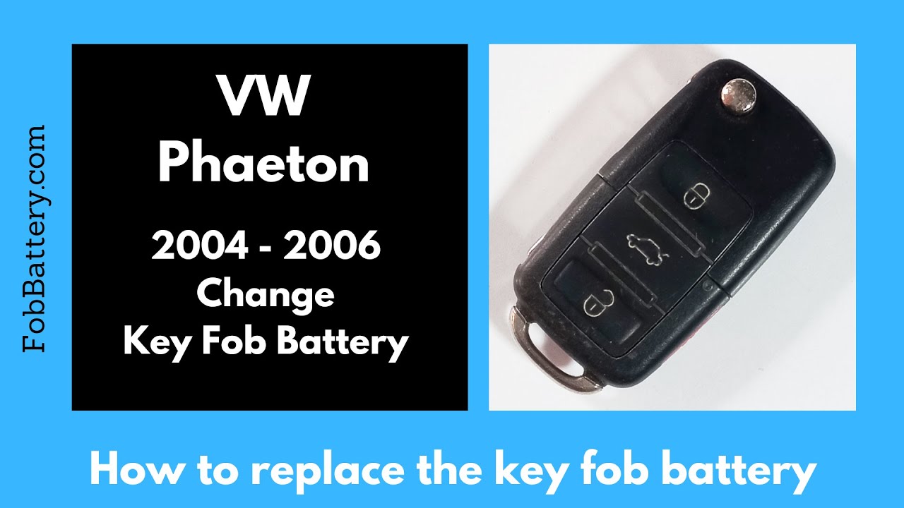 Volkswagen Phaeton Key Fob Battery Replacement Guide