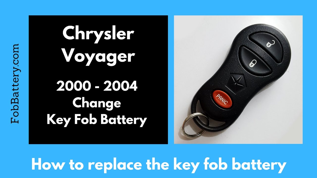 Chrysler Voyager Key Fob Battery Replacement (2000 - 2004)