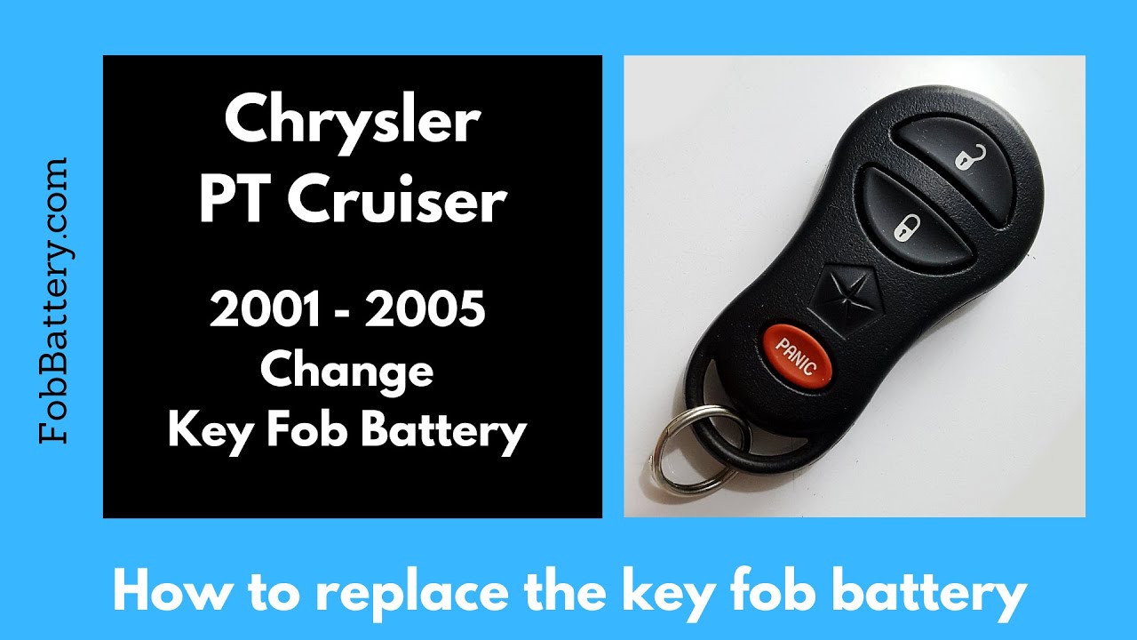 Chrysler PT Cruiser Key Fob Battery Replacement (2001 – 2005)