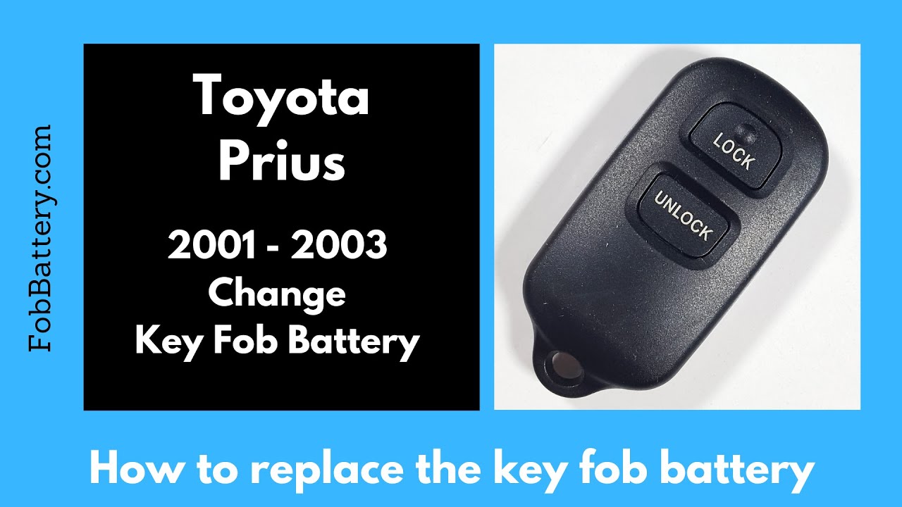 How to Replace the Battery in a Toyota Prius Key Fob (2001 - 2003)