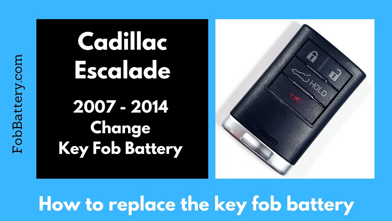 How to Replace the Battery in a Cadillac Escalade Key Fob (2007-2014)