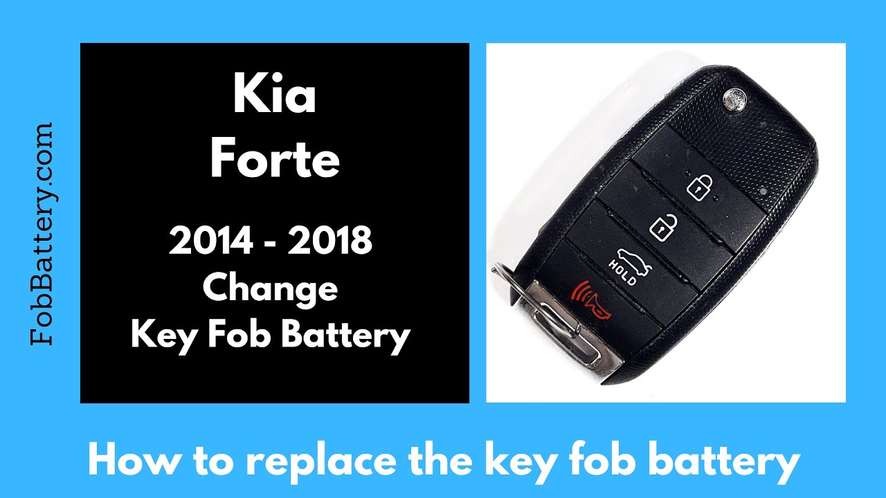 How to Replace the Battery in a Kia Forte Key Fob (2014 - 2018)