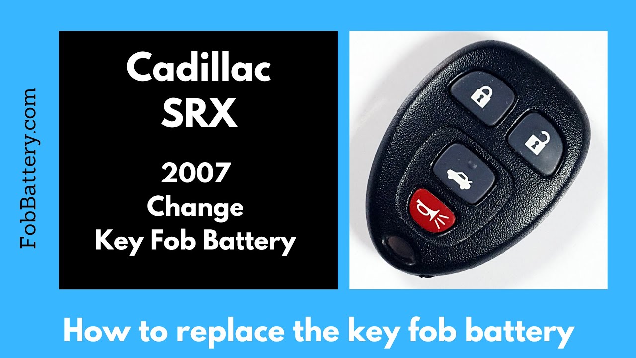 Cadillac SRX Key Fob Battery Replacement Guide