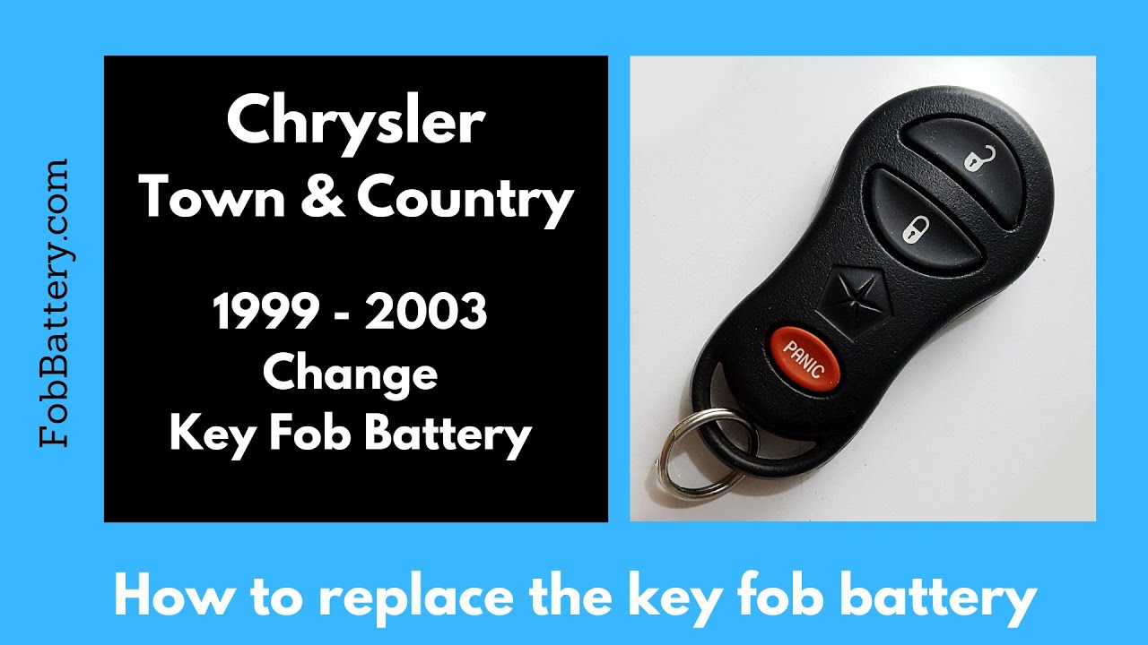 Chrysler Town & Country Key Fob Battery Replacement (1999 - 2003)