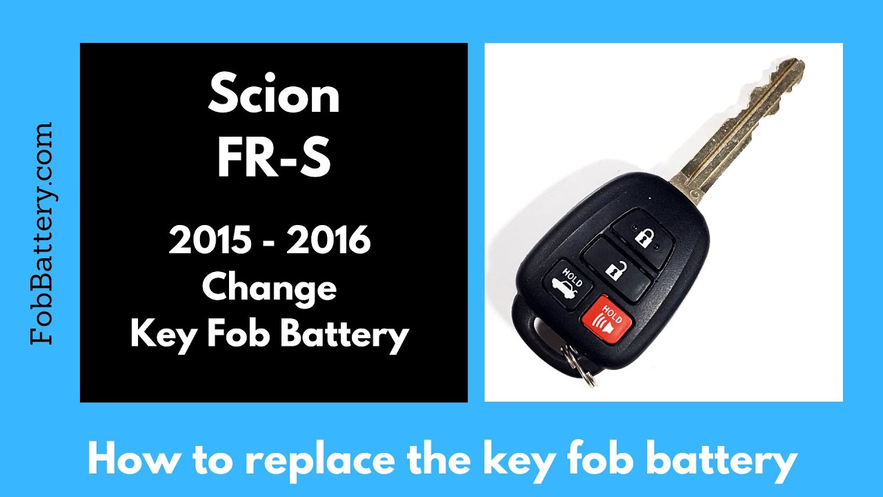 How to Replace the Battery in a Scion FR-S Key Fob (2015-2016)