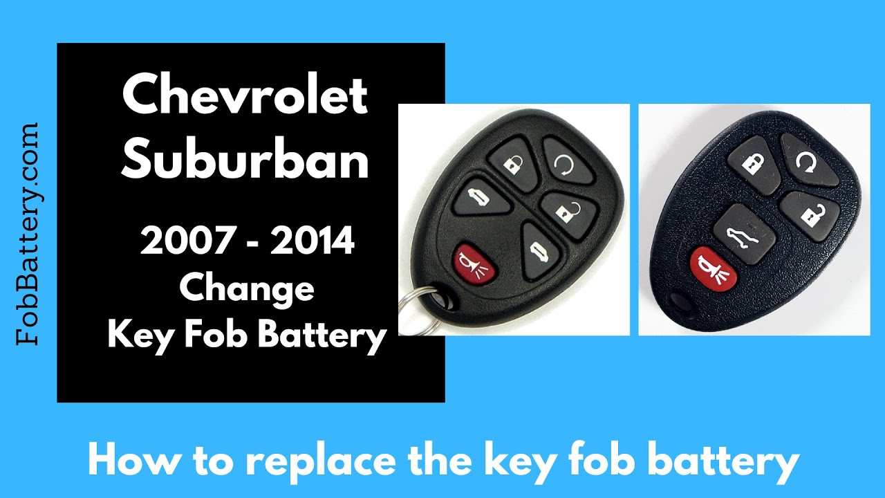 How to Replace the Battery in Your Chevrolet Suburban Key Fob (2007-2014)