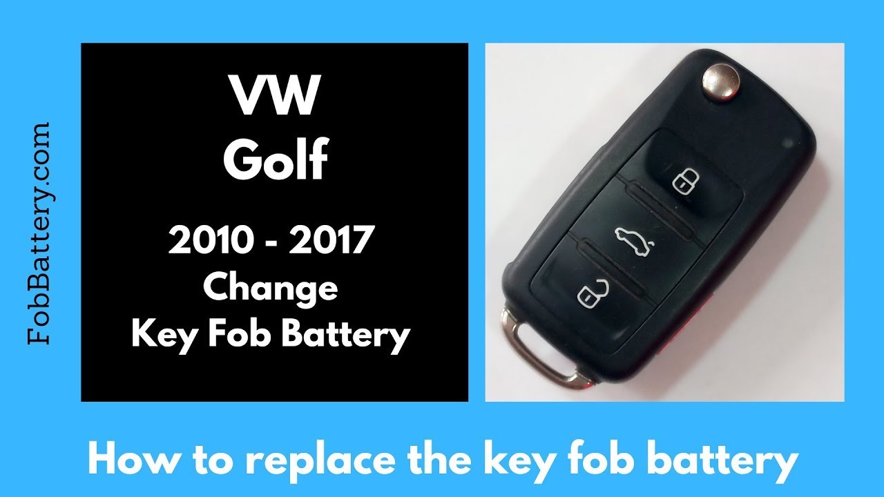 How to Change the Battery in a Volkswagen Golf Key Fob