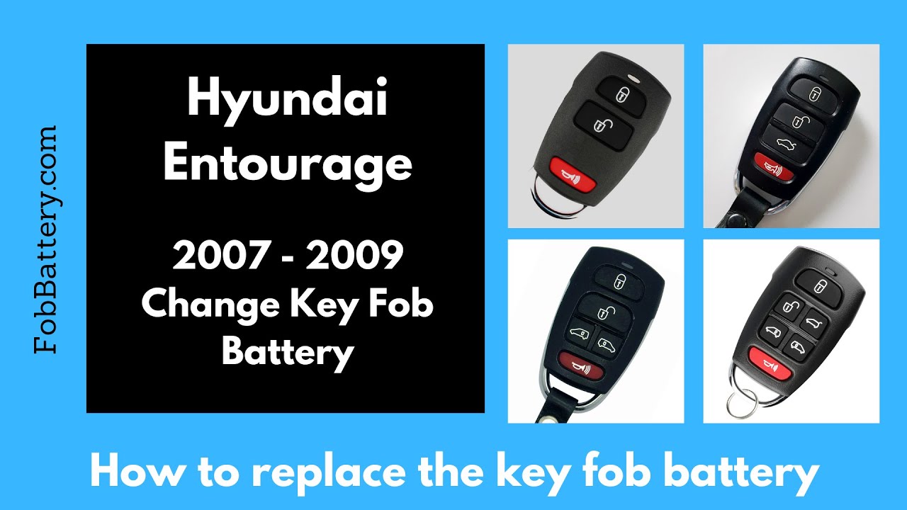 How to Replace the Battery in a Hyundai Entourage Key Fob (2007 - 2009)