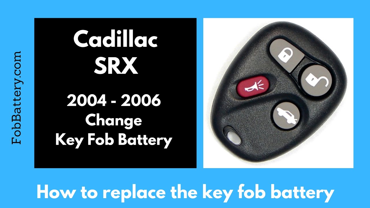 Cadillac SRX Key Fob Battery Replacement (2004 - 2006)