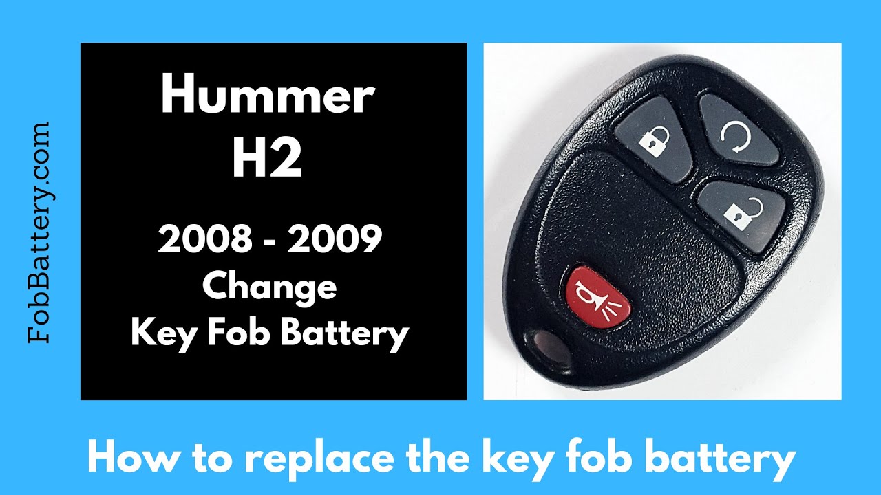 How to Replace the Battery in Your Hummer H2 Key Fob (2008-2009)