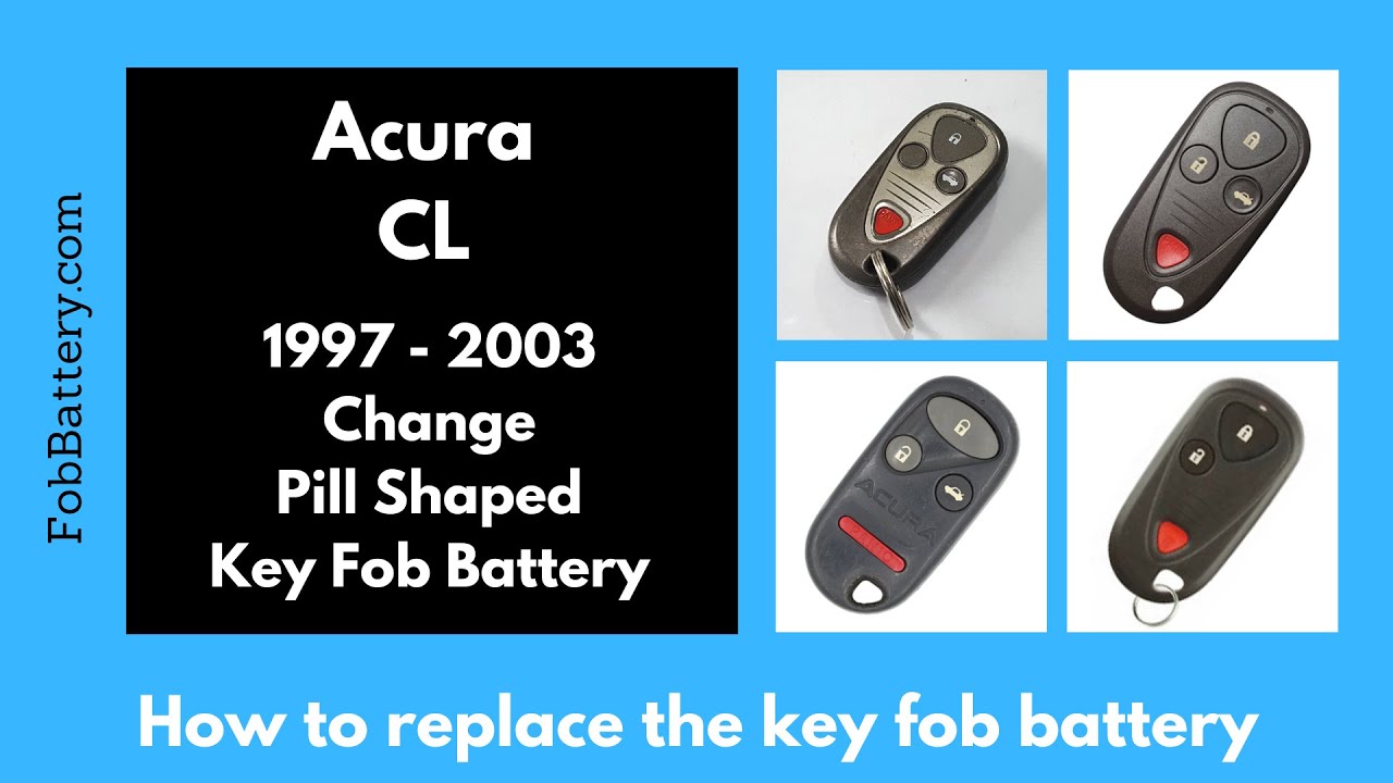 Acura CL Key Fob Battery Replacement (1997 - 2003)