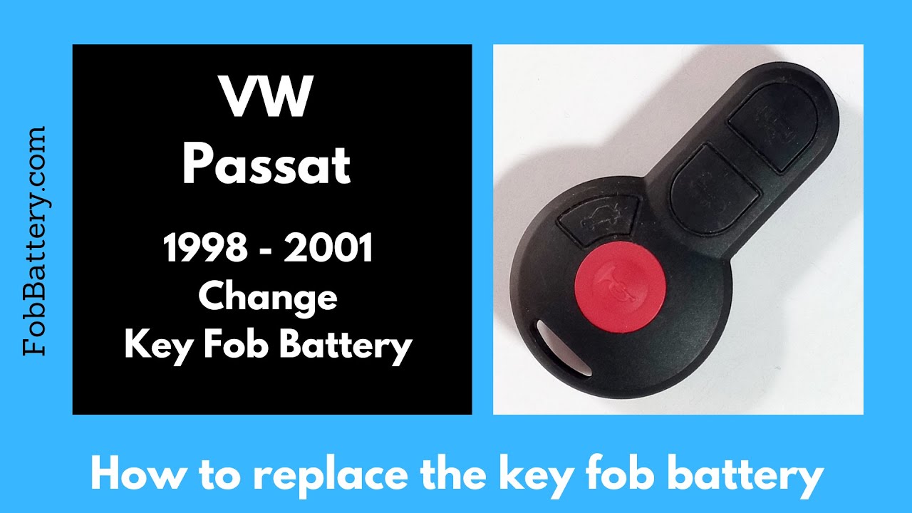 Volkswagen Passat Key Fob Battery Replacement (1998 - 2001)