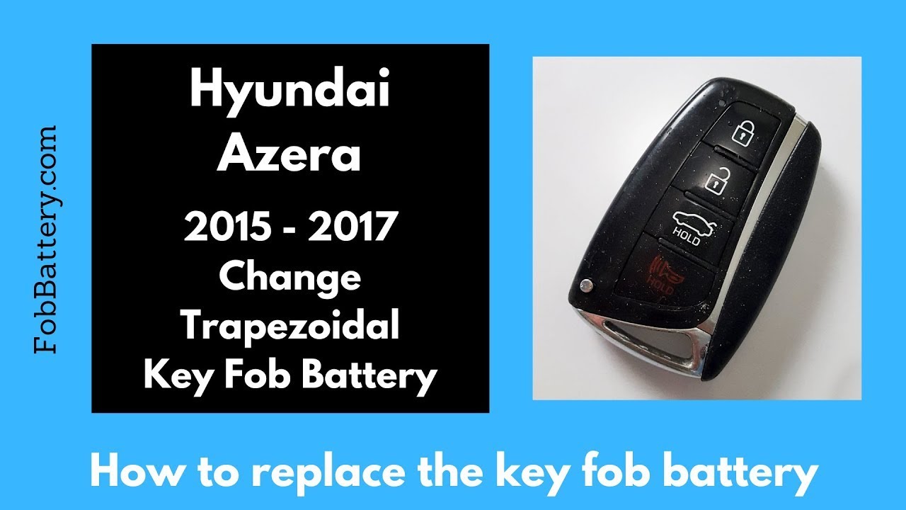 How to Replace the Battery in a Hyundai Azera Key Fob (2015-2017)