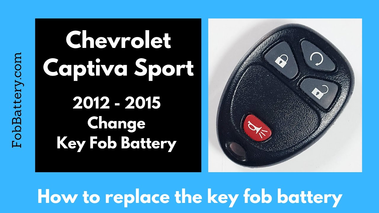 How to Replace the Battery in a Chevrolet Captiva Sport Key Fob (2012 - 2015)